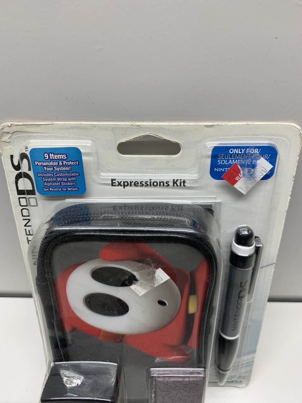 Nintendo DS Lite Mario Shy Guy Expression Kit New