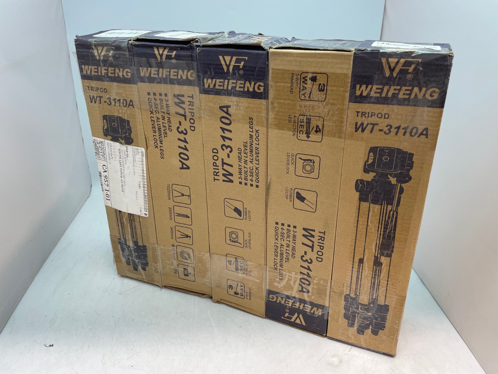 Lot of 5 New Weifeng Tripods WT-3110A Camera Photography
