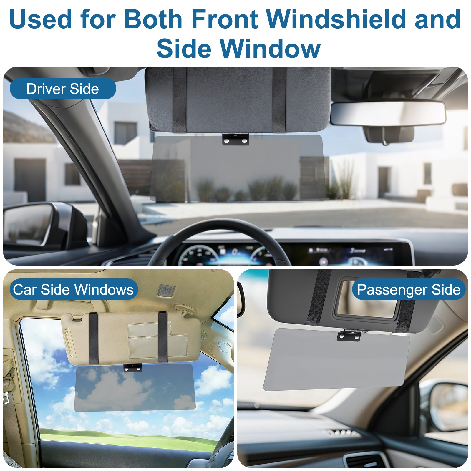 Car Shade Polarized Sun Extend Visor Shield Anti Glare Extension Driving Storage