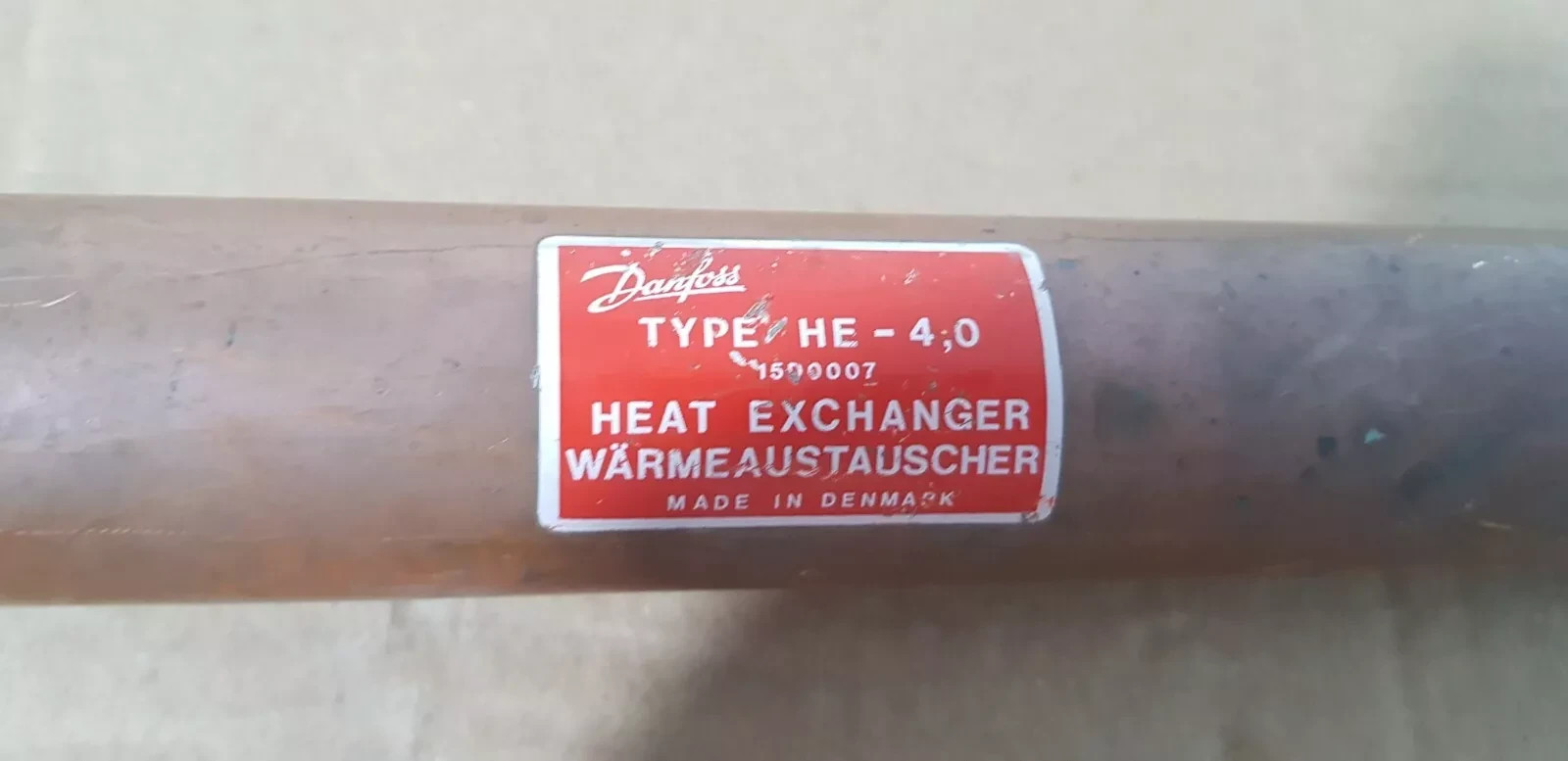 Danfoss heat exchanger type HE 4.0 015D0007