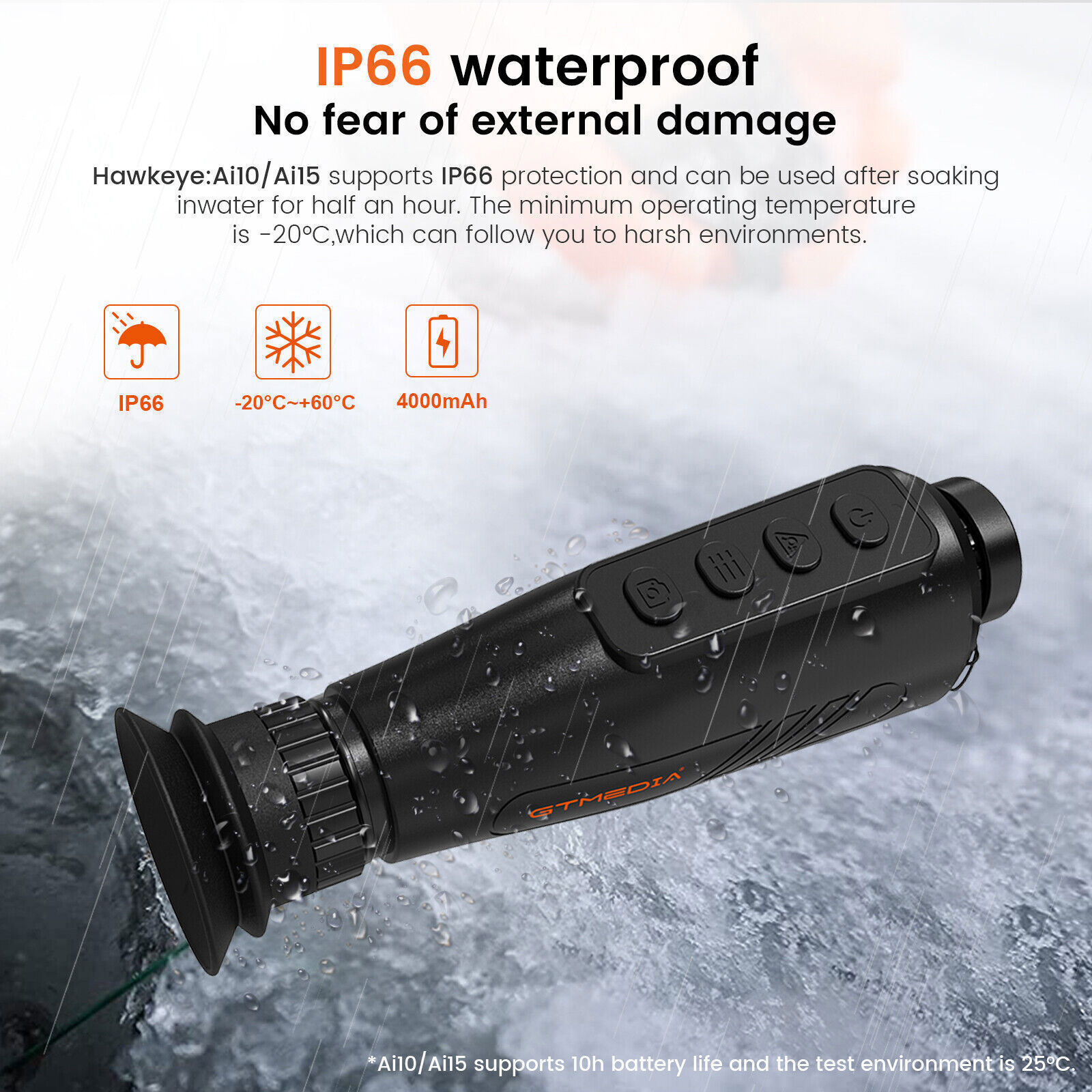 Thermal Monocular AI 384x288 Thermal Imaging Monocular 12um 15mm 60Hz WiFi 5Mode