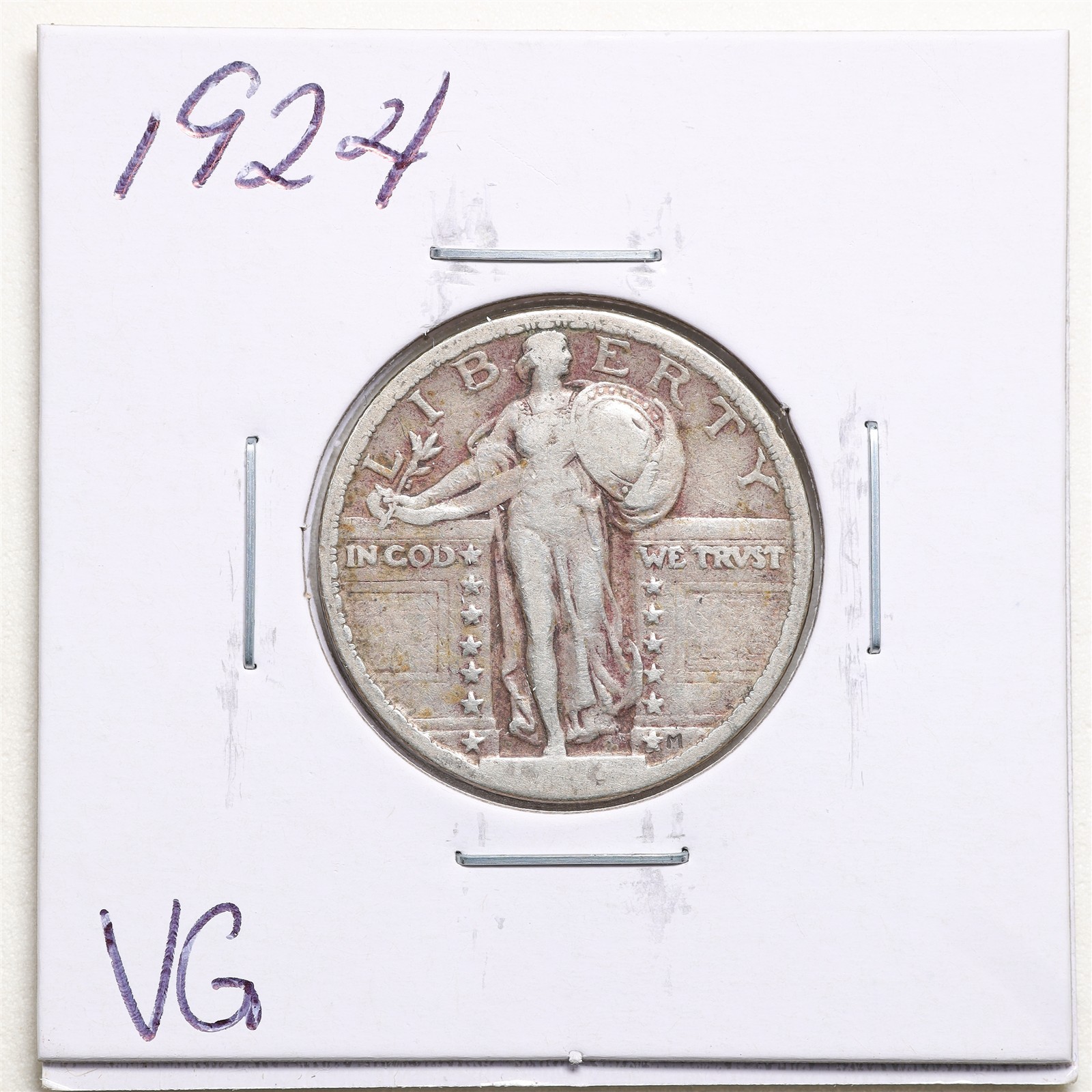 1924 25C Standing Liberty Quarter Dollar in VG Condition #7913