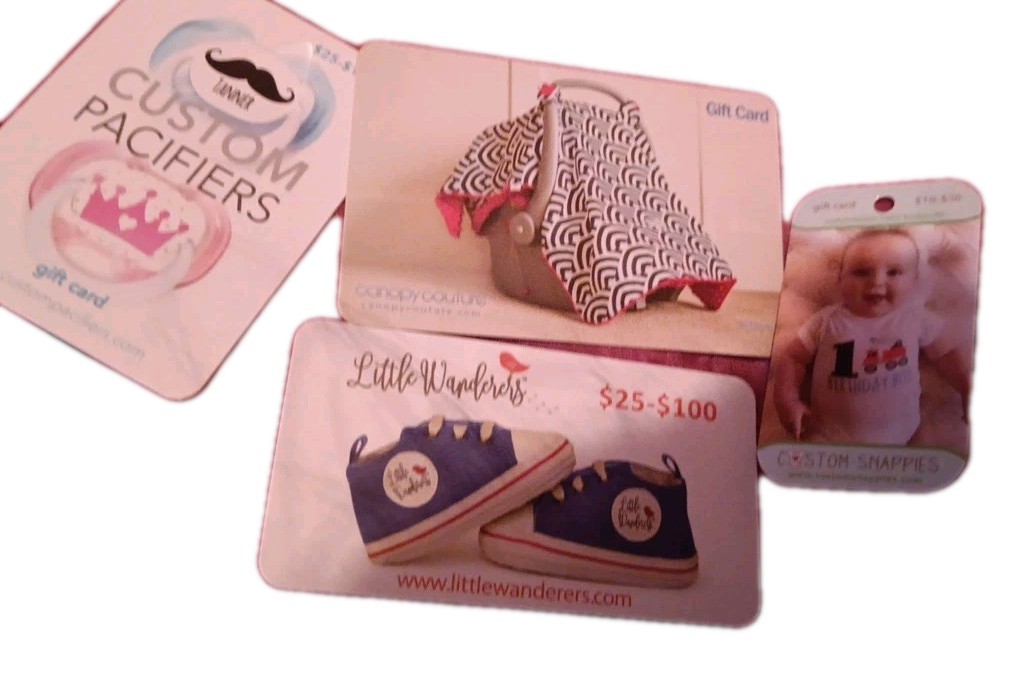 Gift Card Bundle x4 Cards Save $$$ Baby Gift Cards  Buy Now & Save