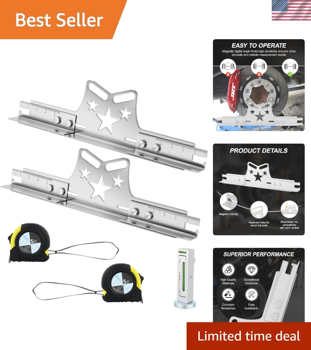 Wheel Alignment Tool Plates,2-Pack,Toe Alignment Tool,3 in 1,Wheel Alignment ...