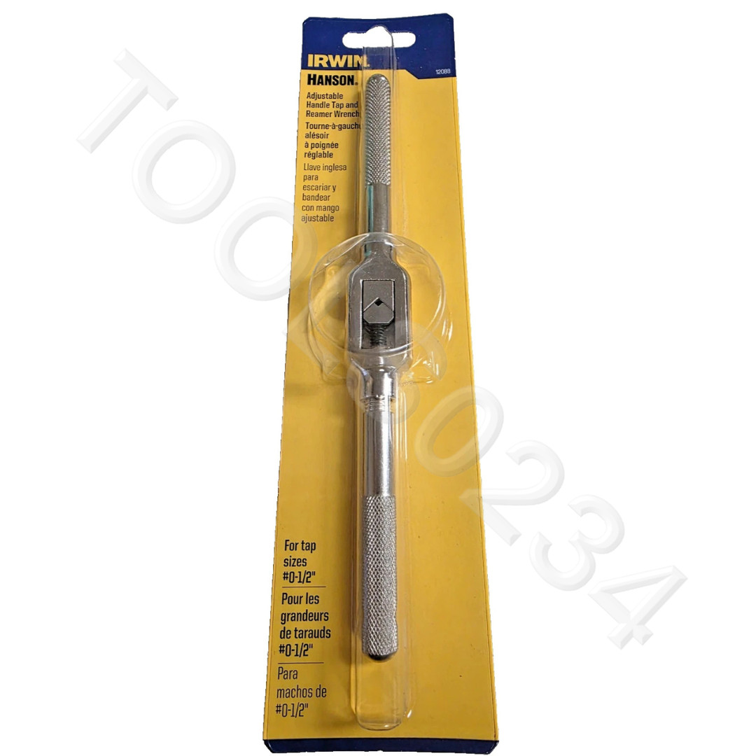 0-1/2" Bolt Tap Reamer Handle Adjustable Irwin 12088 TR-88 3mm-12mm 9"