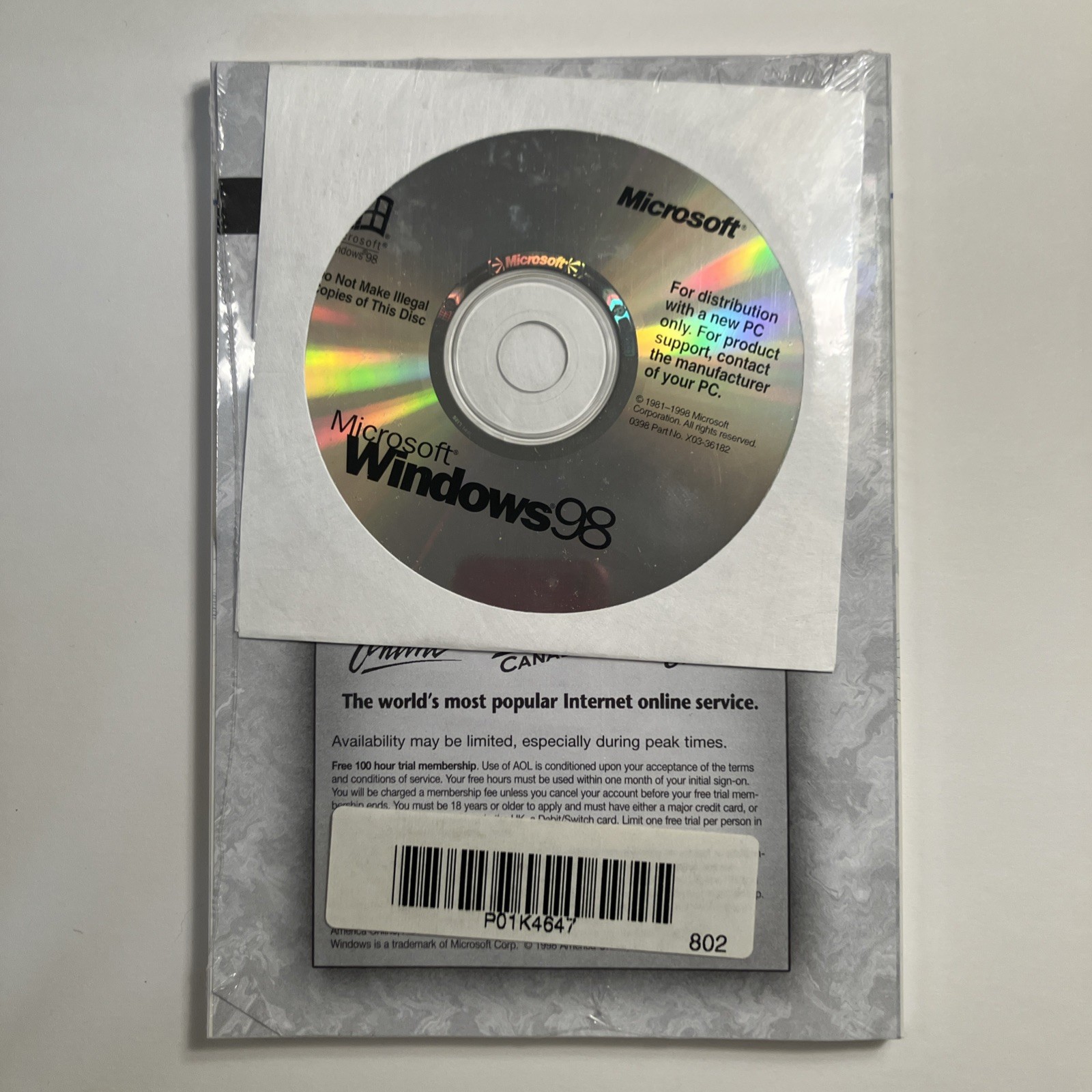 Windows 98 For IBM sealed New KEY + CD