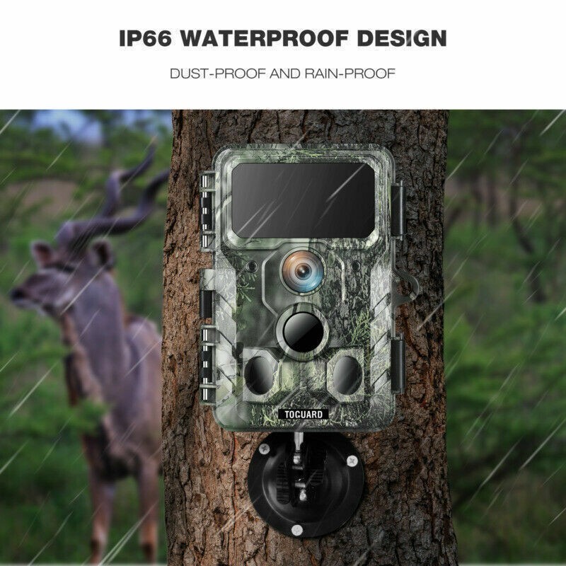 4K Hunting Trail Camera WiFi Bluetooth 30MP Wildlife Waterproof Cam Night Vision