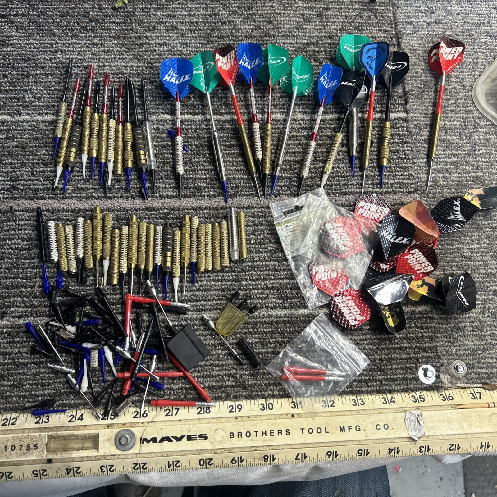 Huge Lot Lot of Throwing Darts Parts Tips Barrels Harrows Halex Steel Soft Tips