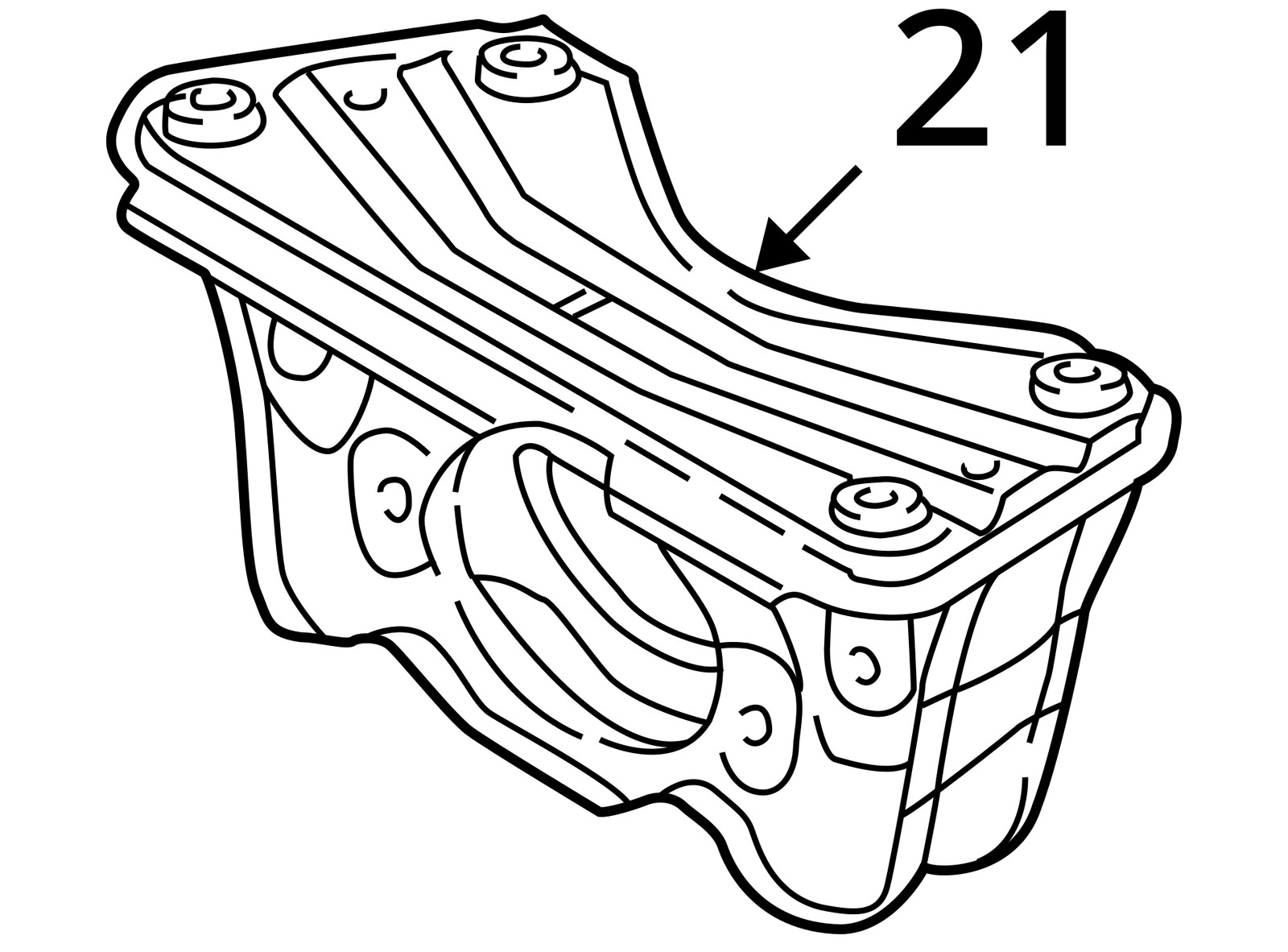 1998 1999 2000 Toyota RAV4 2WD 4WD AWD rear crossmember cradle subframe OEM