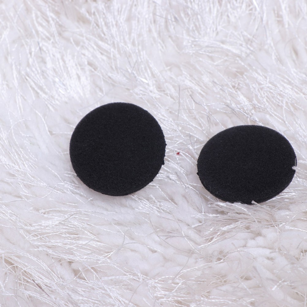 10Pcs Durable Headset Covers Black Reusable Earphone Sponge Pads