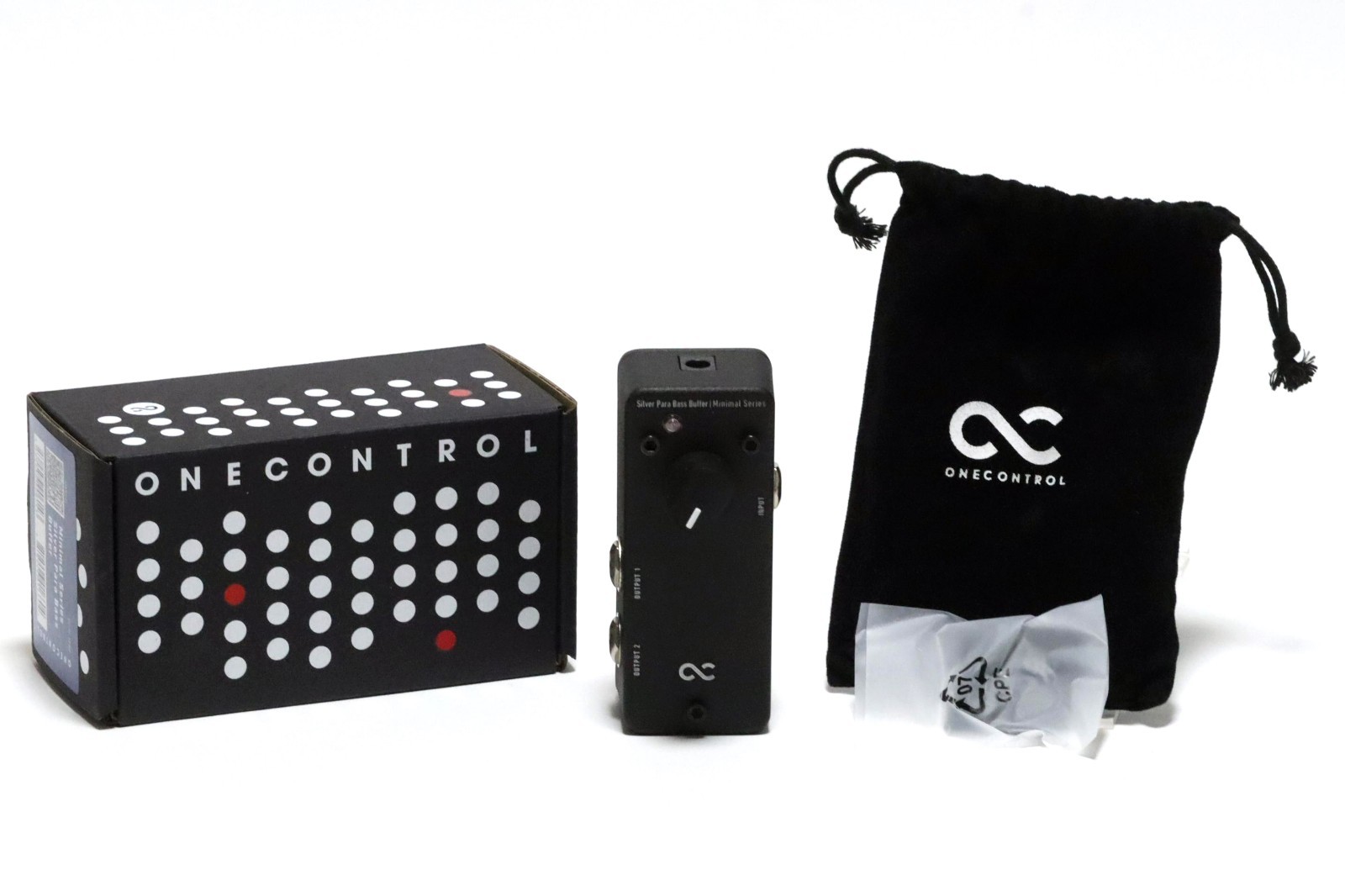 One Control Minimal Series Silver Para Bass Buffer Bass Guitar Effect OC-M-SPBB