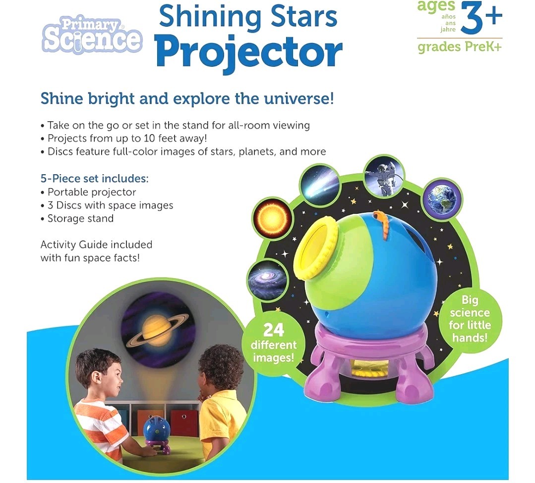 Learning Resources Shining Stars Projector - Space and Planets Exploration...