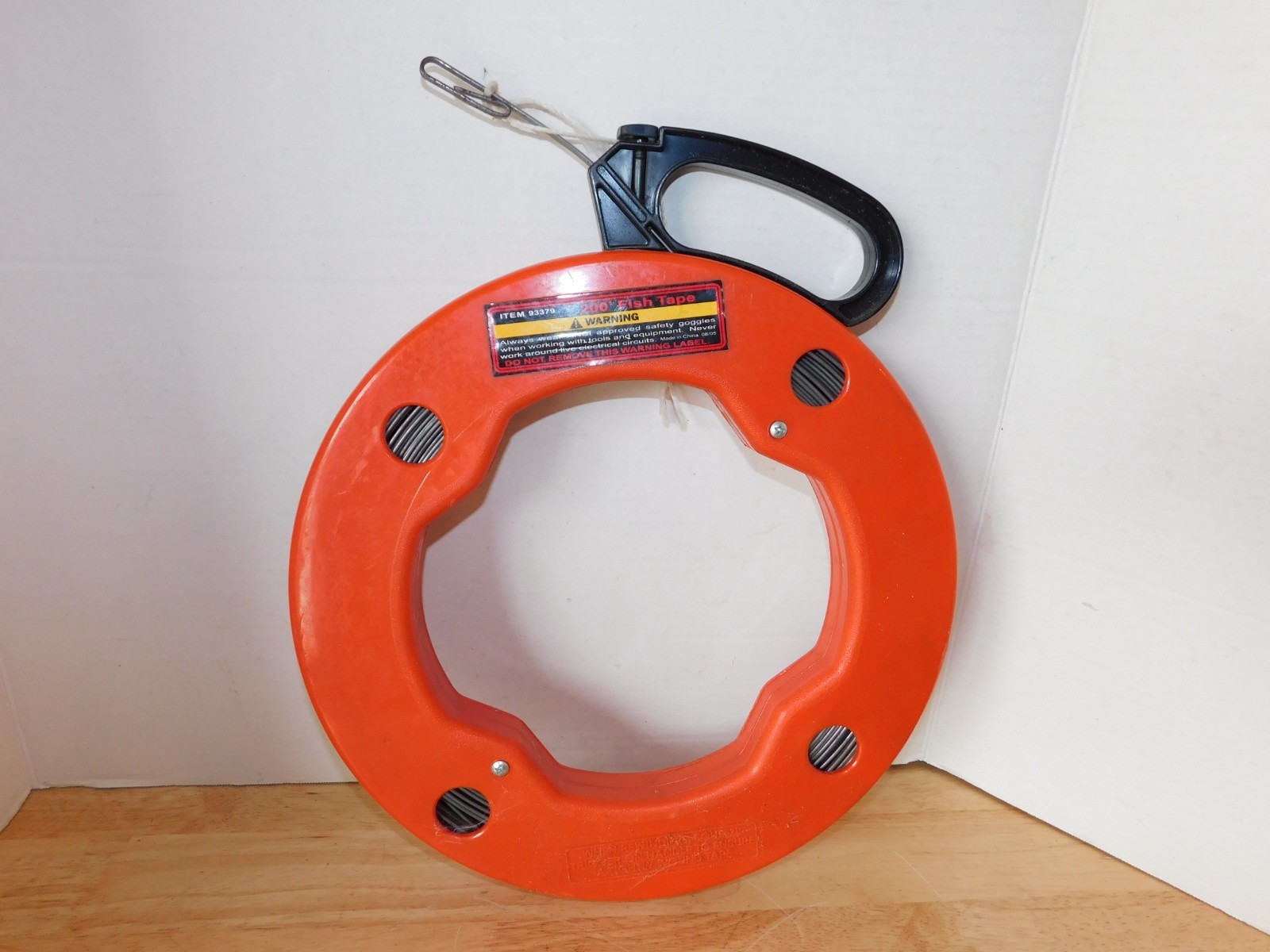 200ft Steel cable Fish tape Electric Wire Cable puller in plastic case, 9/52