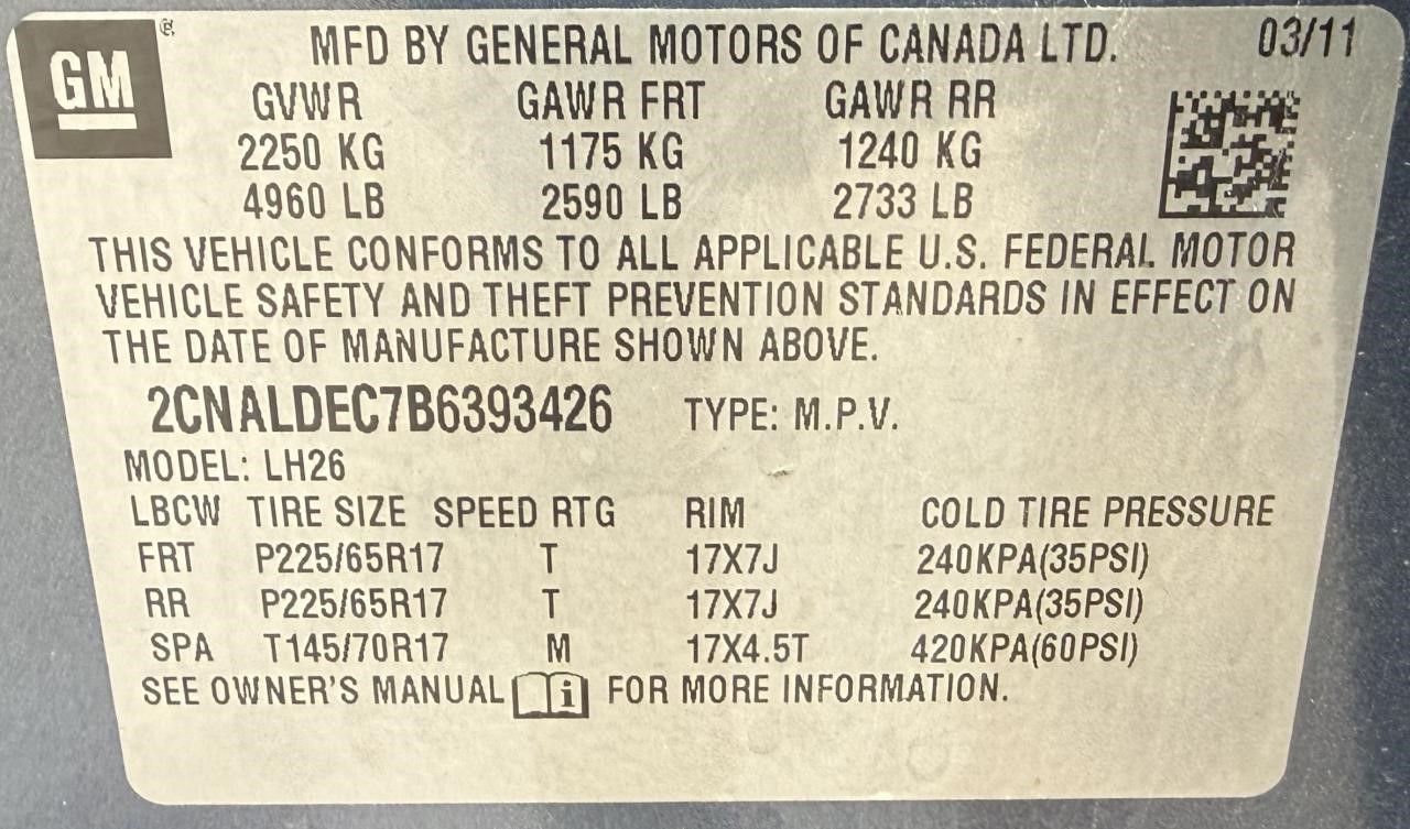 Audio Equipment Radio Control Panel AM-FM-XM-CD-MP3 Fits 10-11 EQUINOX 2435463