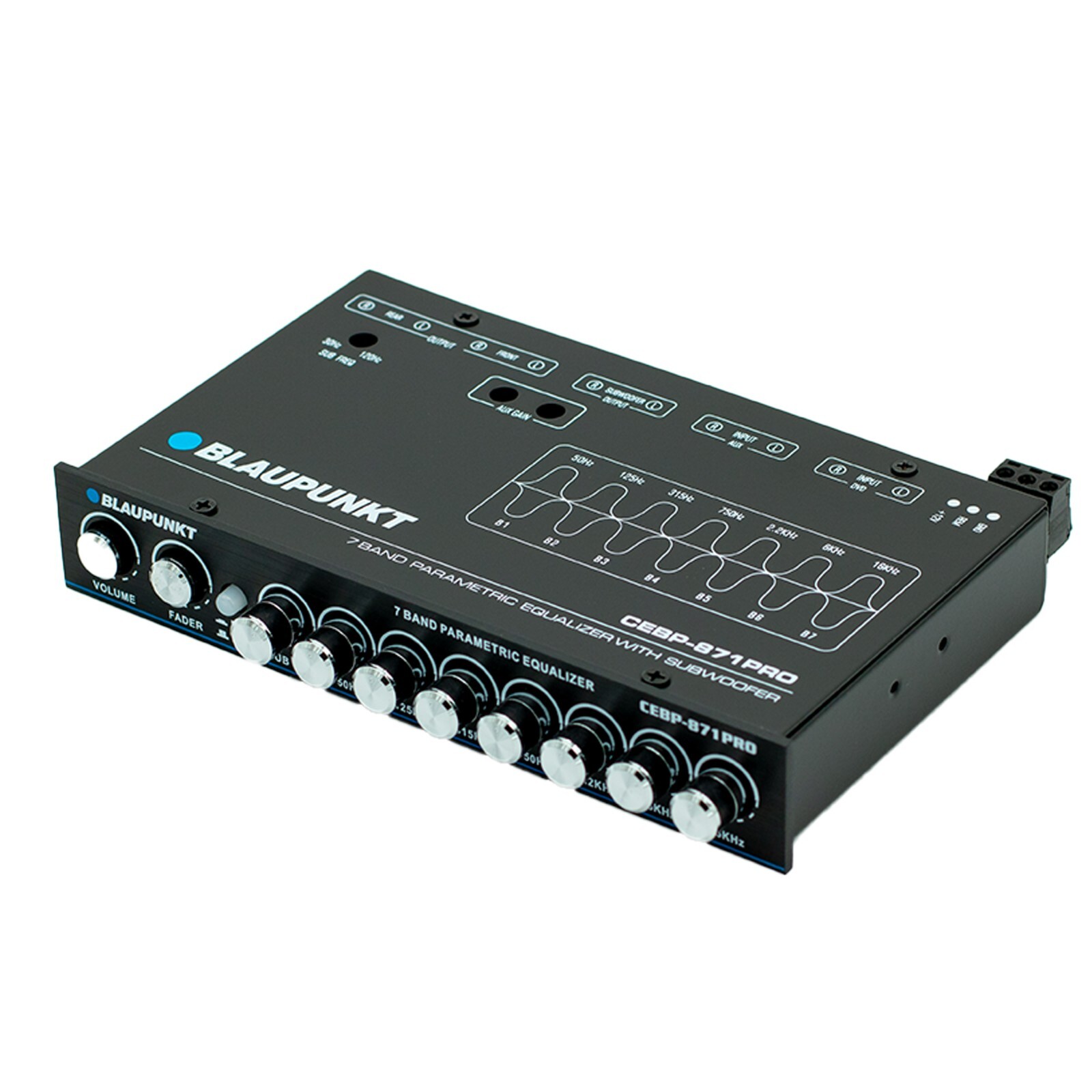 Blaupunkt CEBP-871PRO 7 Band Compact Equalizer Maximum Output Voltage 7V RMS