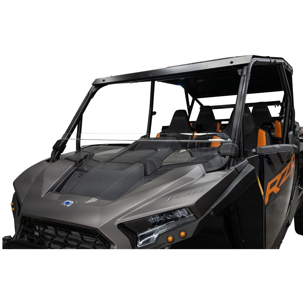 Tusk 186-860-0023314f-e3edbd Removable Half Windshield Clear - Scratch Resistant