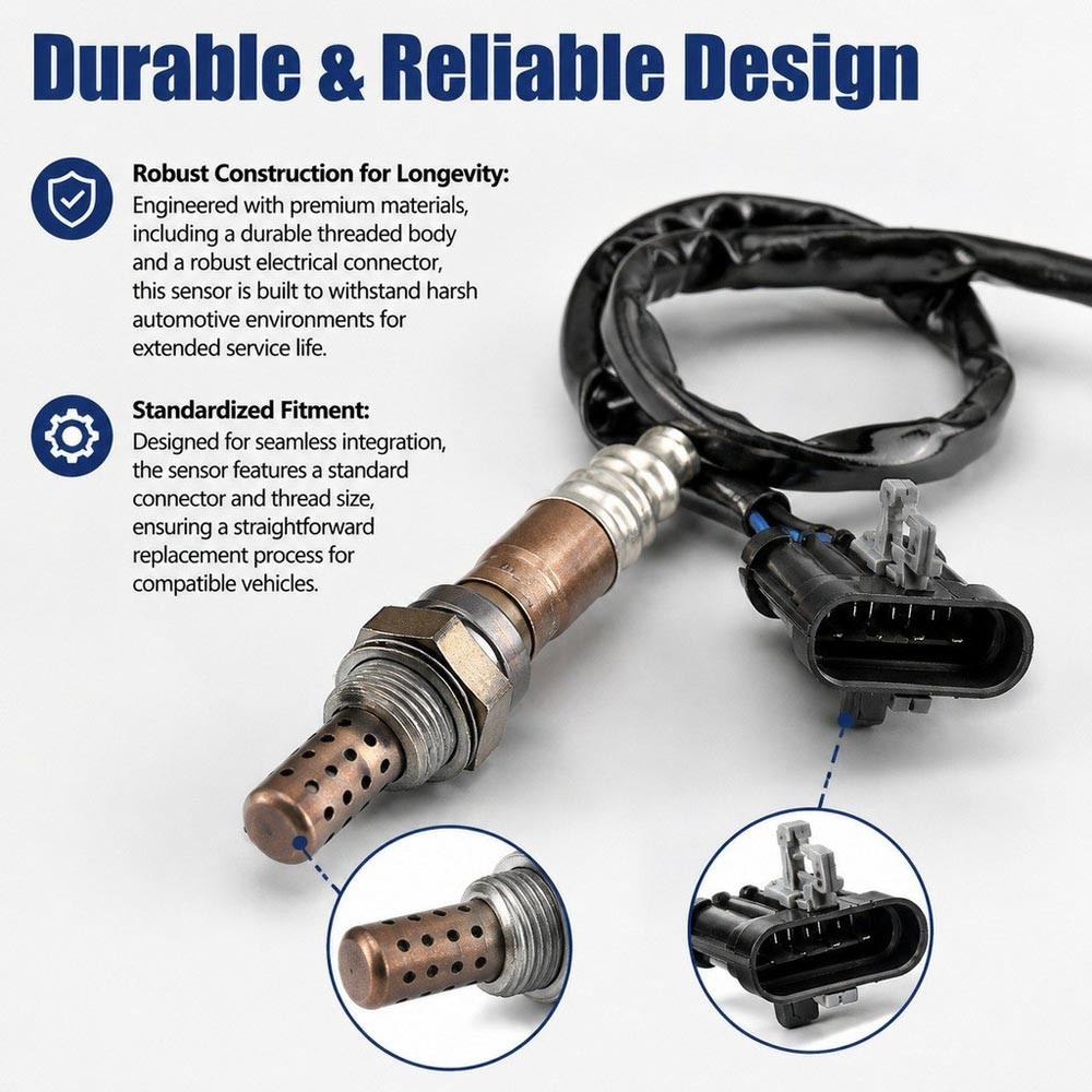 High-Performance 4-Wire Oxygen Sensor Replacement fits Chevrolet Buick GMC Isuzu