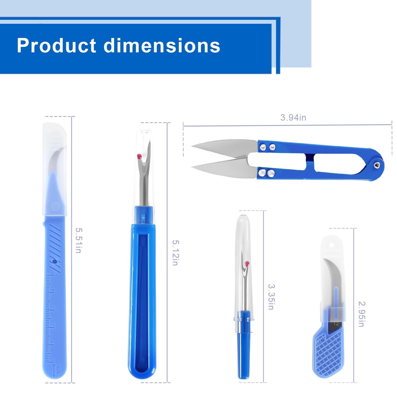 Poexuzi 5 PCS Sewing Kits Removing Threads Tools，for Sewing/Crafting Thre