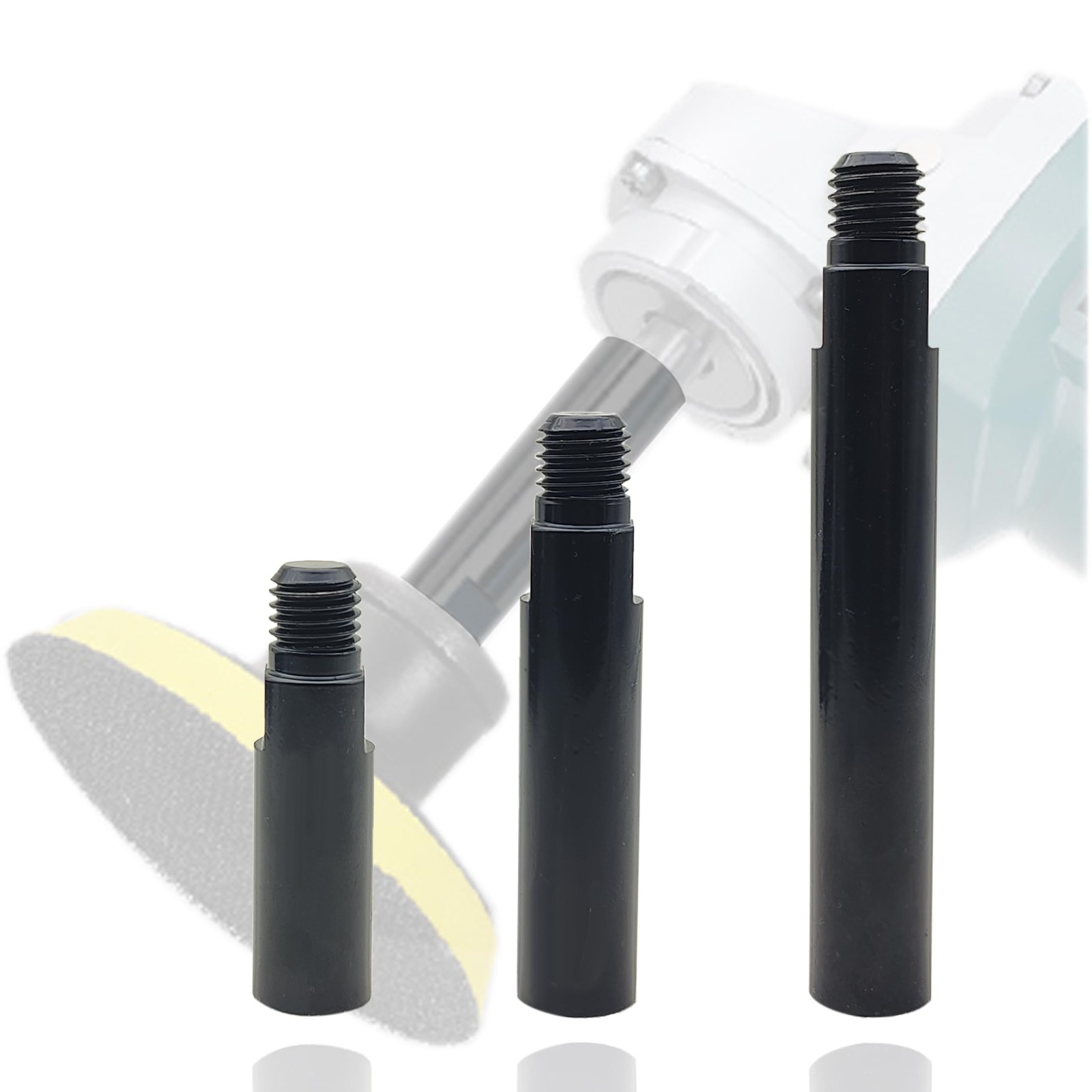 5/8"-11 Angle Grinder Extension Shaft 3“（75mm), 4"(100mm), 5.5"(140mm), Black