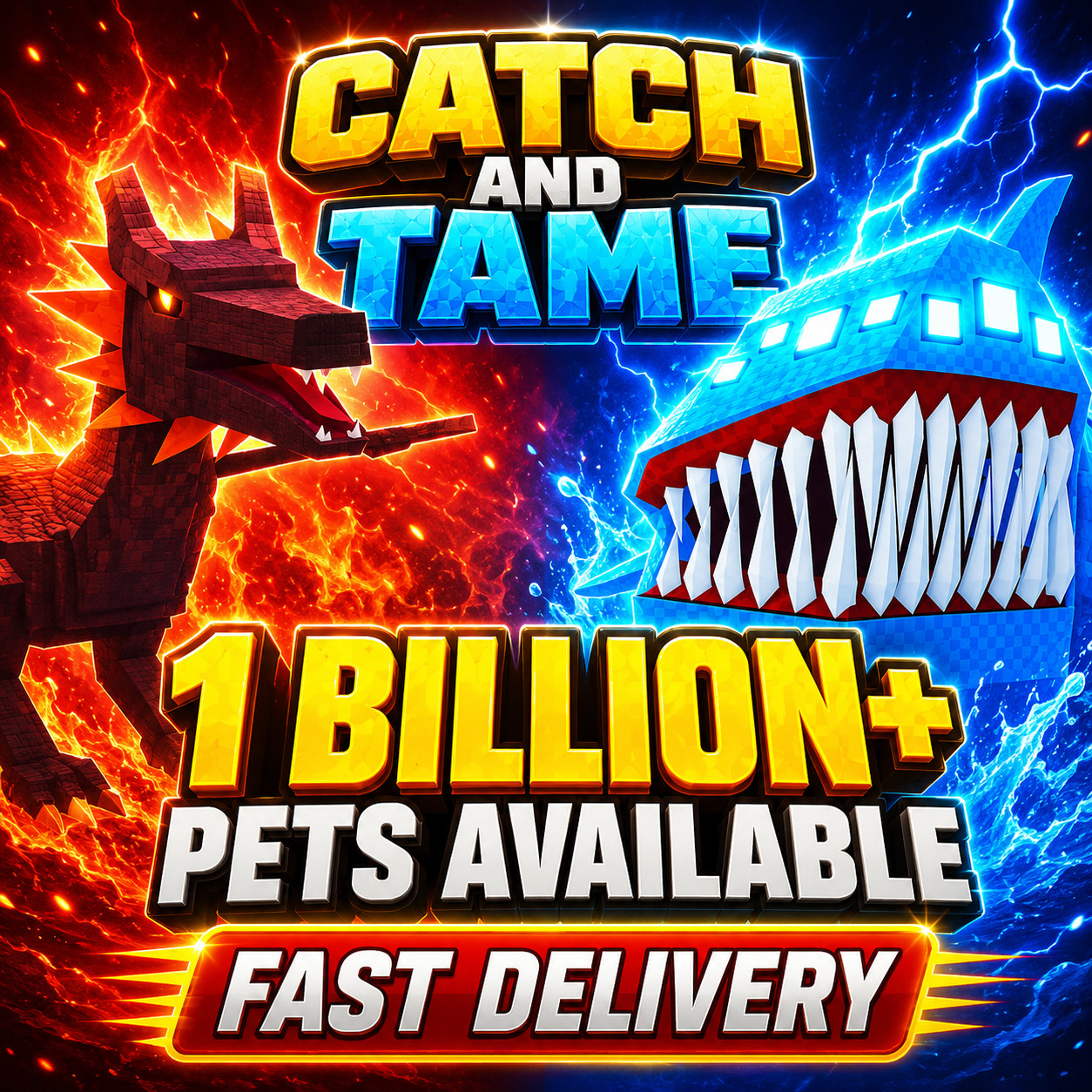 Catch And Tame | All Colossal Pets | 1B+ Money Per Sec Units Fast & Safe