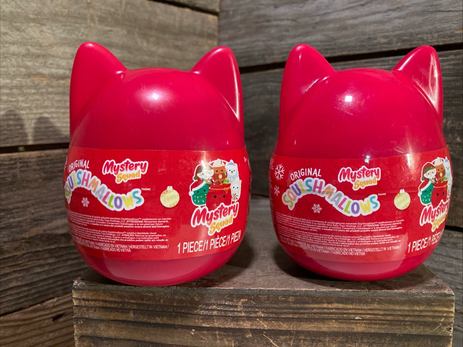 2 Squishmallows Holiday 4" Blind 1 Single Mystery Plush Assorted Capsules NIP