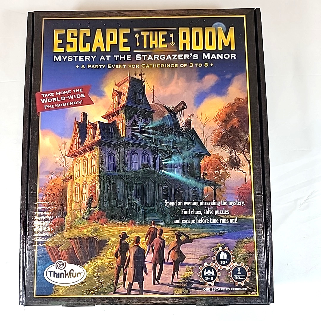 ESCAPE THE ROOM Mystery at The Stargazer's Manor Board Game 3-8 people