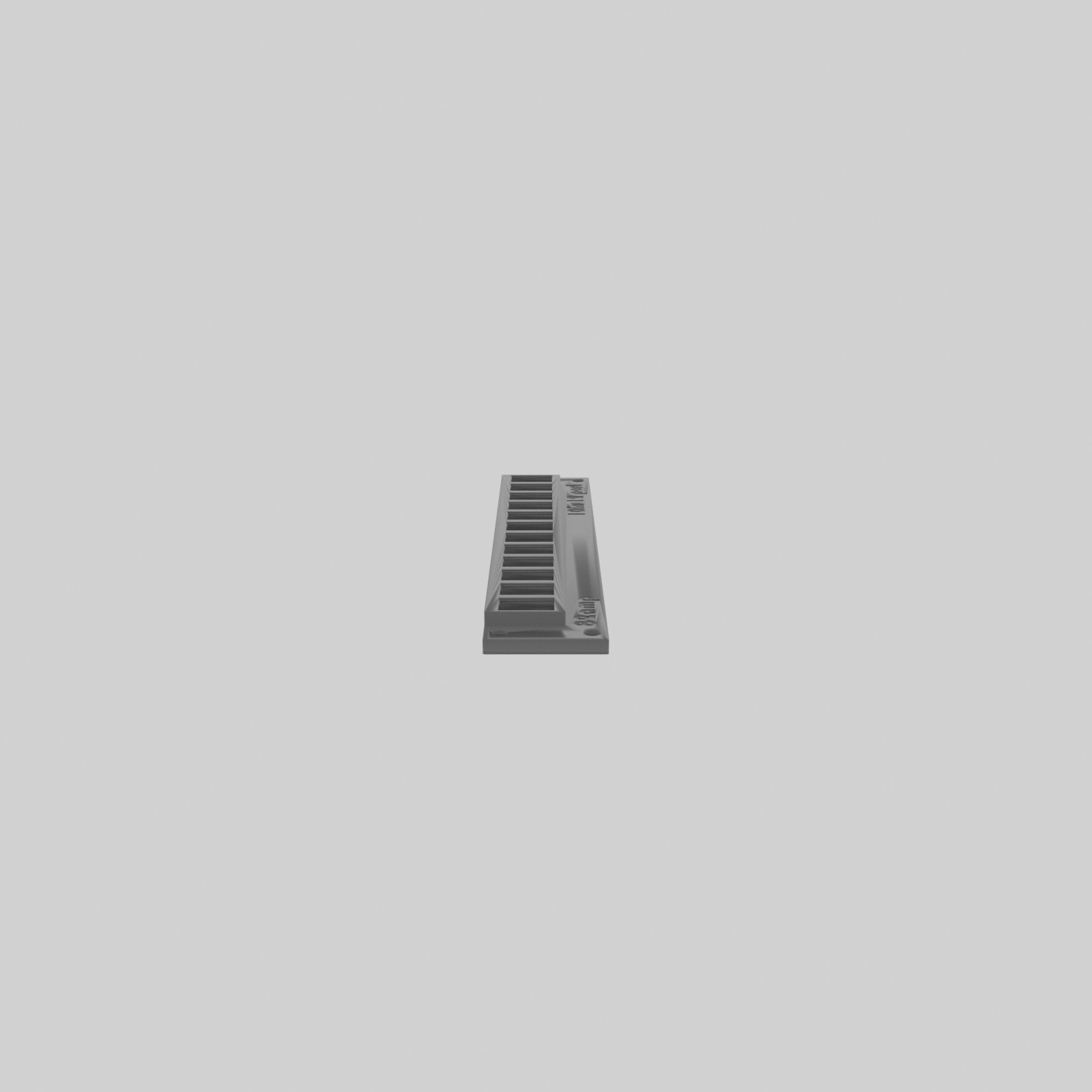 12-Port Keystone Patch Panel for 10‑inch Rack – Black PETG Accessory