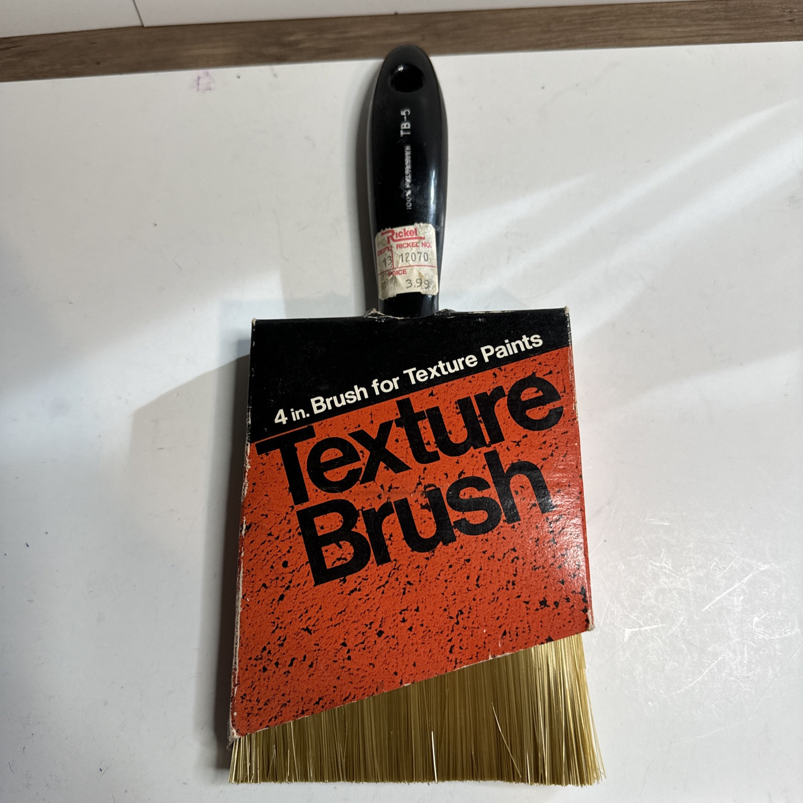 Vintage 4” paintbrush, texture brush by superset brush Corp. Brooklyn NY.
