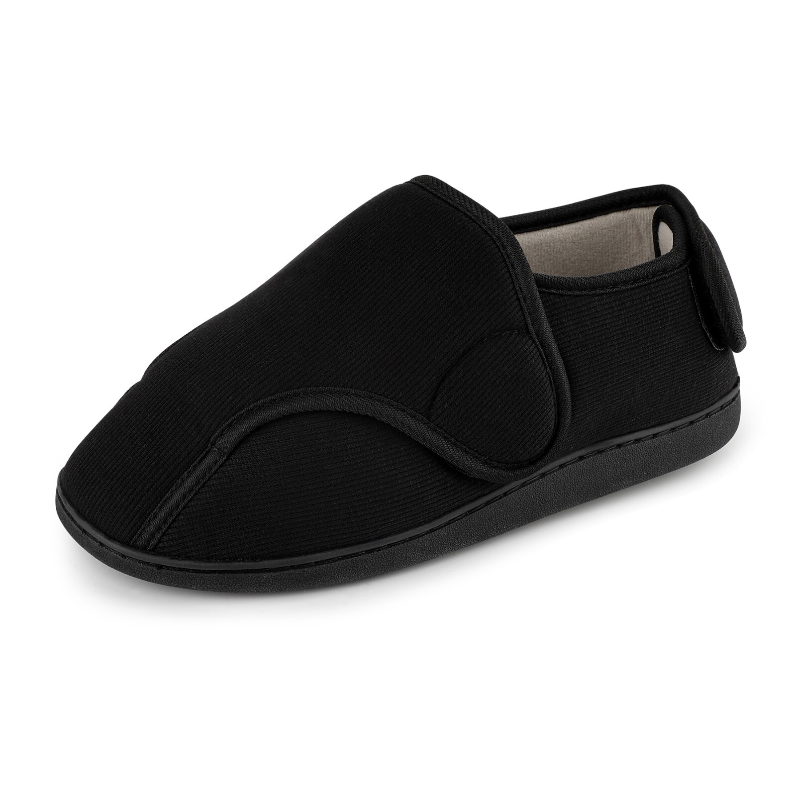 Mens Wide Fit Slippers Lightweight Memory Foam House Shoes for Indoor Outdoor