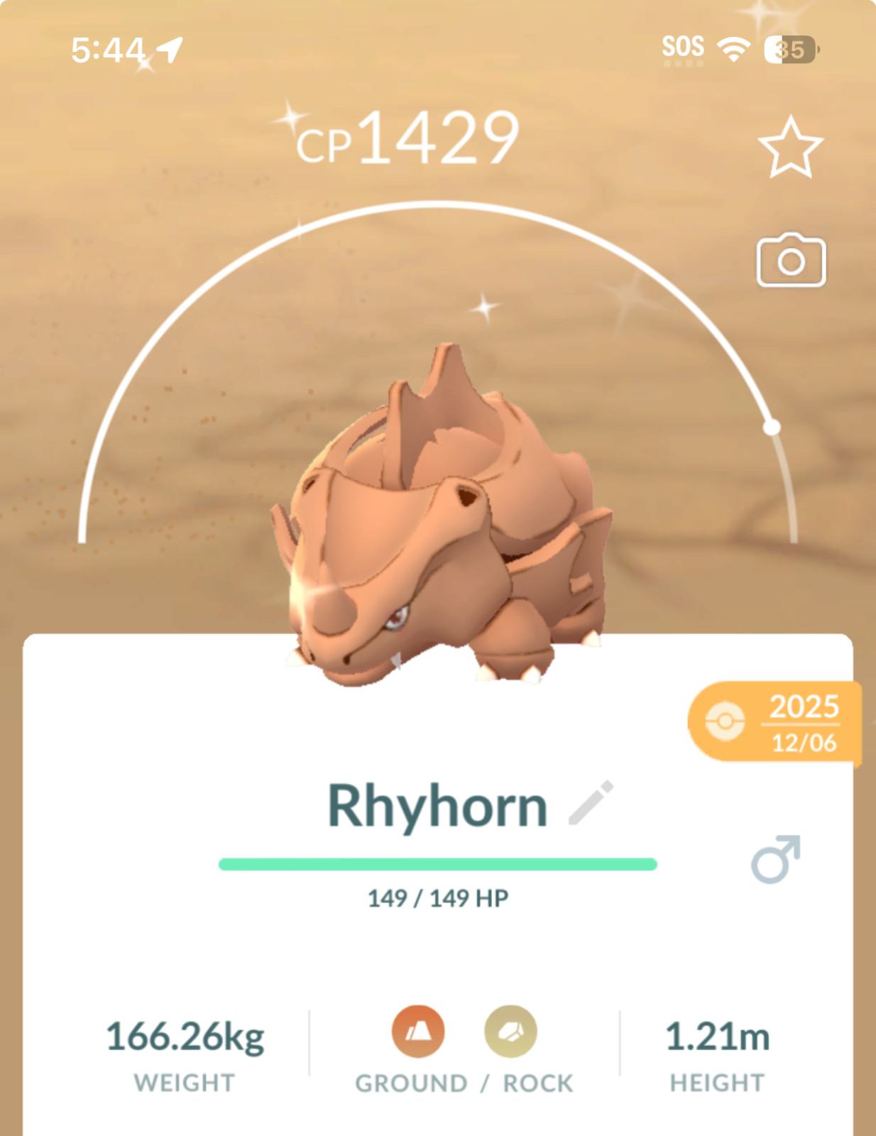 Pokemon Go ✨ Shiny ✨ Rhyhorn