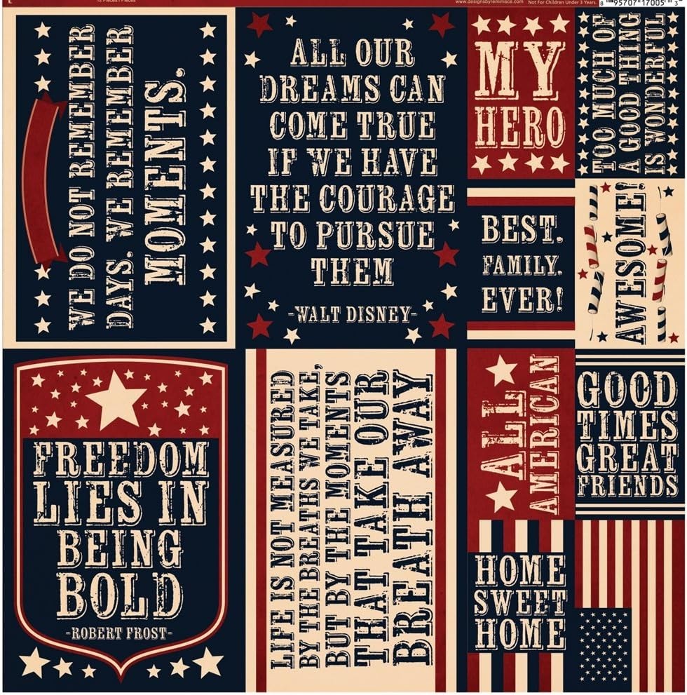 Party in the USA, die-cut scrapbook stickers - Reminisce PIU101