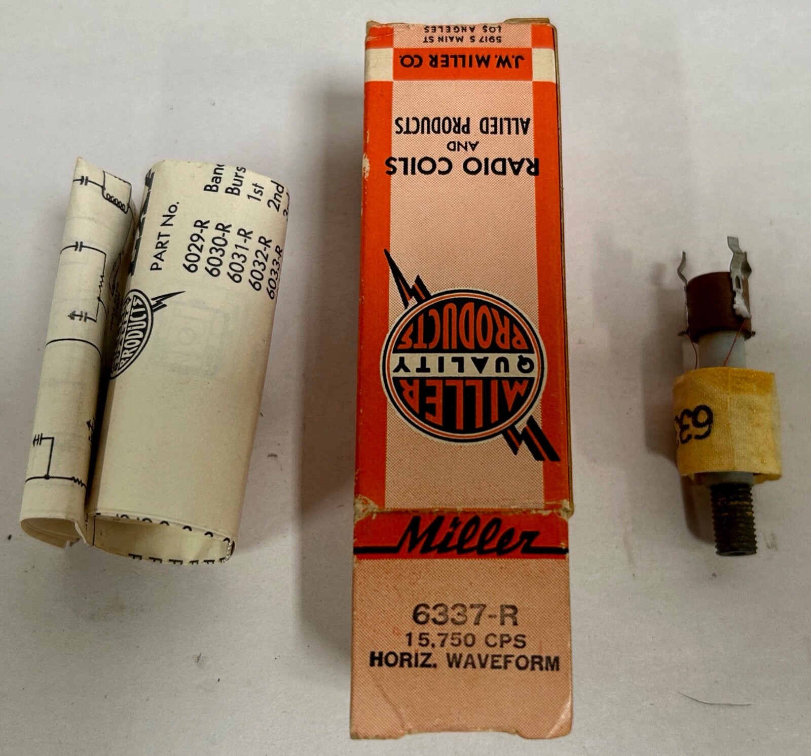 UNUSED Vintage Miller Products No 6337-R Coil (A4)