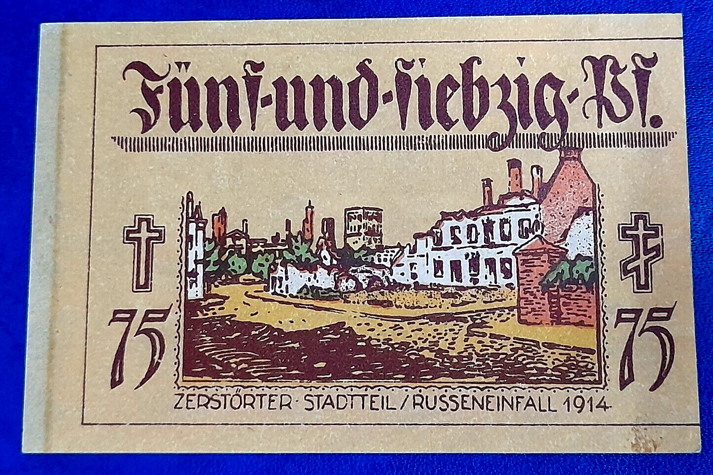NEIDENBURG (NIDZICA) NOTGELD 75 PFENNIG 1921 EMERGENCY MONEY GERMANY (31526)