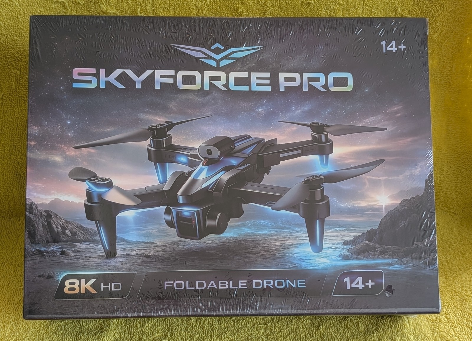 SKYFORCE PRO 8K HD Camera Foldable Drone w Smart Controller New & Sealed in Box