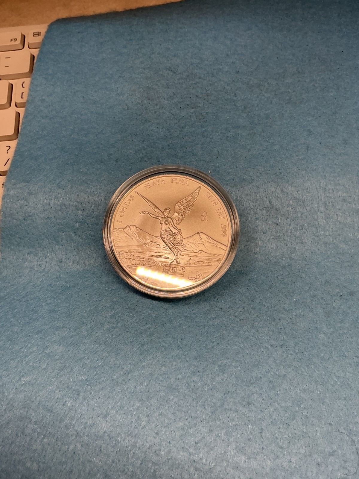 2016 Mexico 2 oz .999 Silver Libertad BU in Mint Capsule