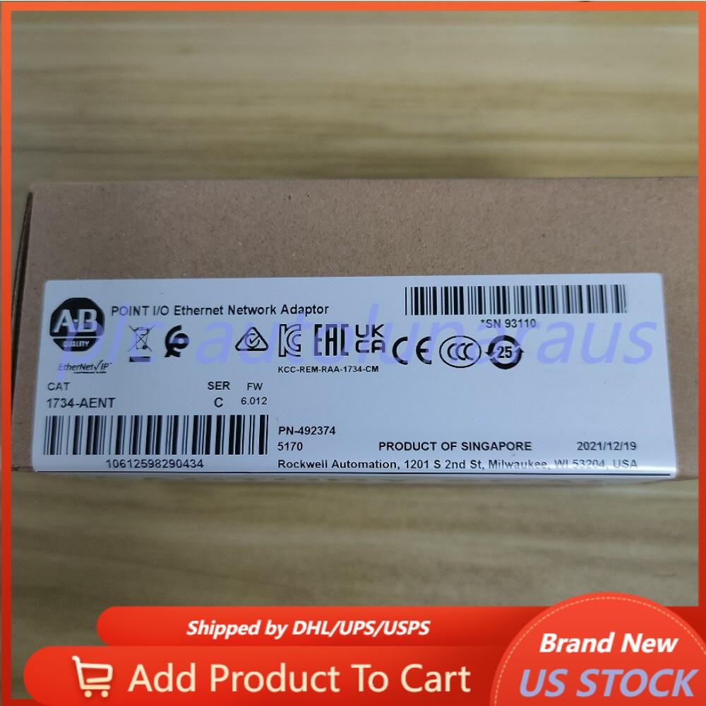 Factory Sealed AB 1734-AENT / B POINT I/O Ethernet Network Adaptor US Free Tax