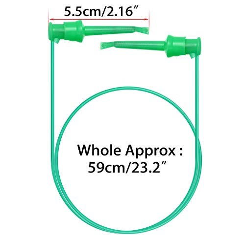 Sumnacon 10 Pcs Multimeter Electrical Test Dual Lead Test Hook Clips - 5