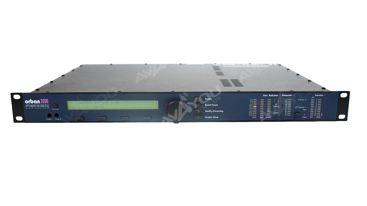 Orban OPTIMOD 2200DE/U FM Broadcast Digital Audio Processor Compressor Limiter