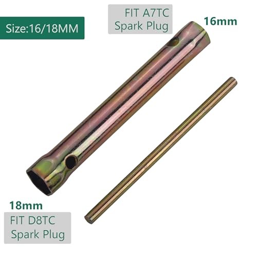18MM Motorcycle Ignition Spark Plug Spanner Wrench Socket Tool...