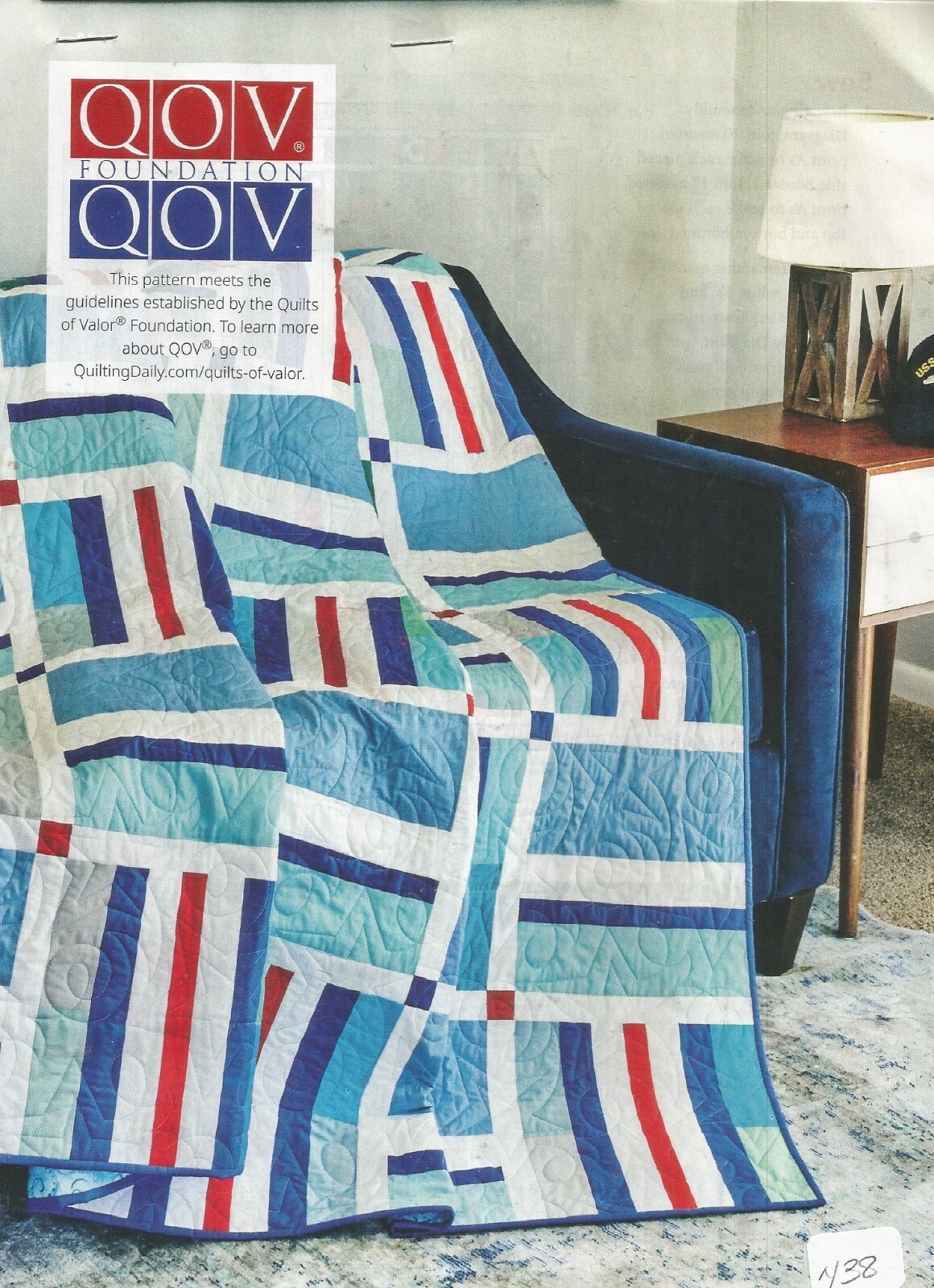 E0782  RIBBONS OF HONOR QUILT PATTERN/INSTRUCTIONS
