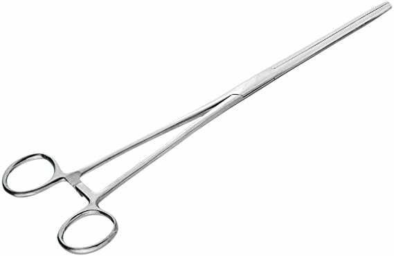 10" Straight Hemostat Forceps Locking Clamps Stainless Steel Surgical Instrument