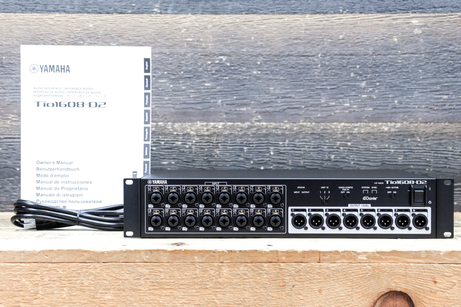 Yamaha Tio1608-D2 Audio Interface 16 mic/line Inputs Dante Stagebox I/O Rack