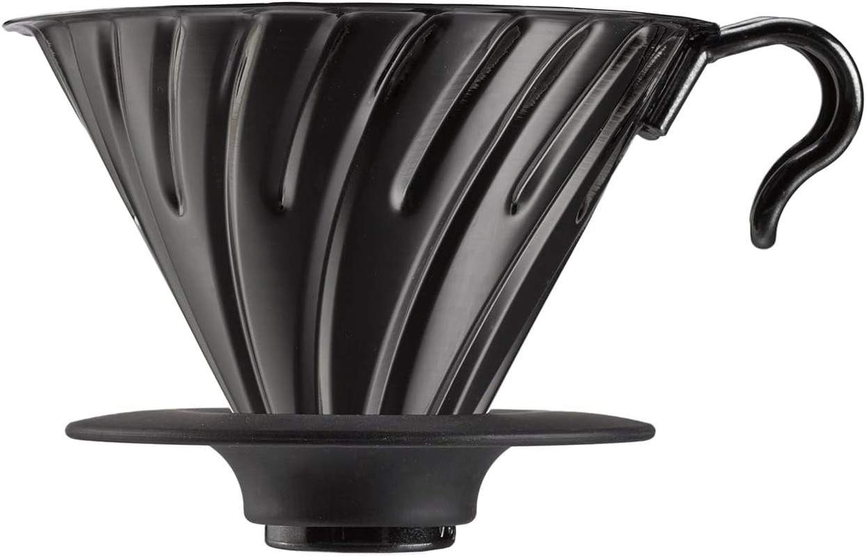 V60 Metal Coffee Dripper, 02 Matte Black