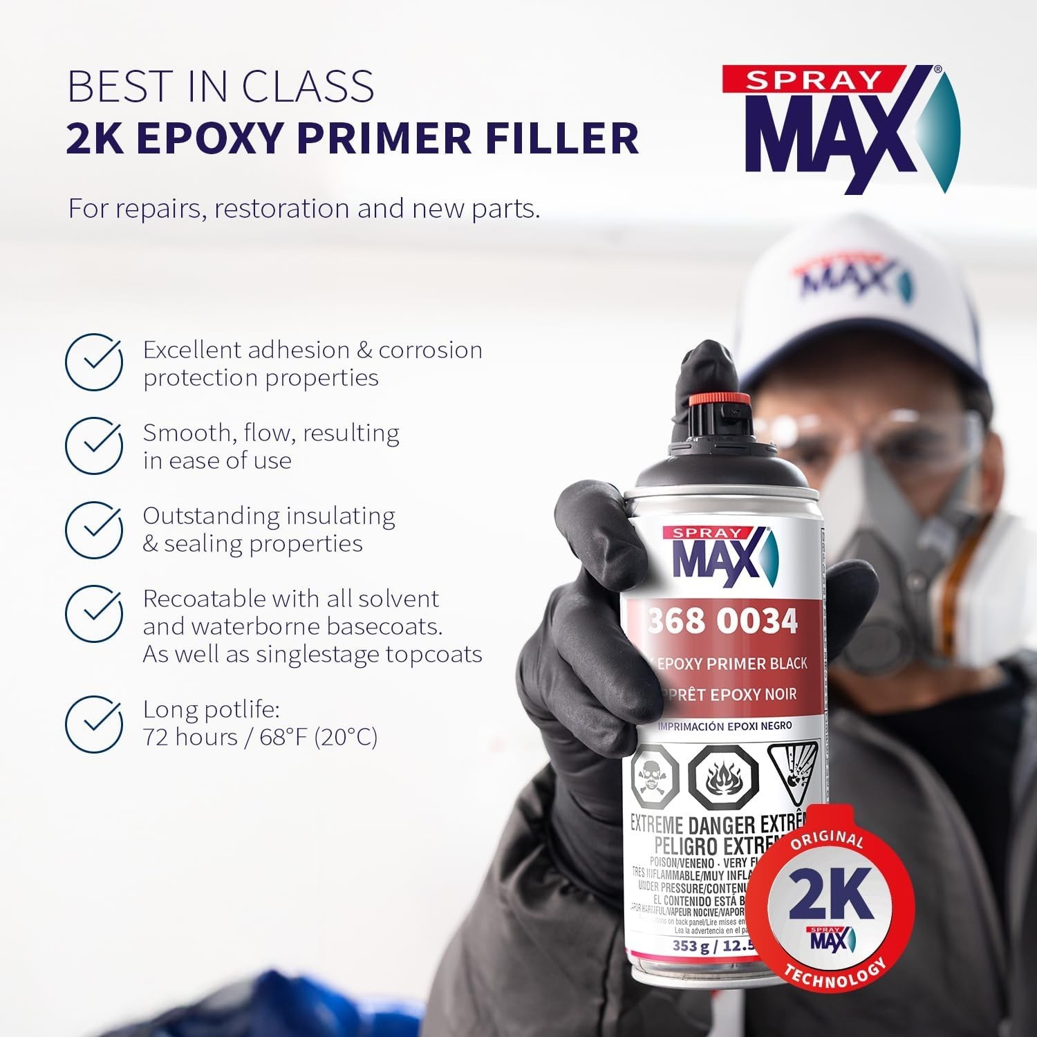 Corrosion-Resistant Epoxy Spray Paint - Professional Grade''