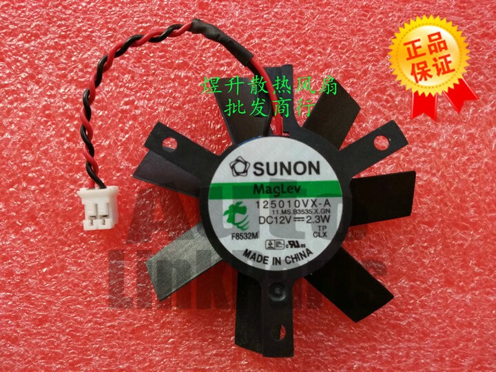 1pcs  SUNON 125010VX-A graphics card fan diameter 4.5cm hole spacing 3.2cm 2pin