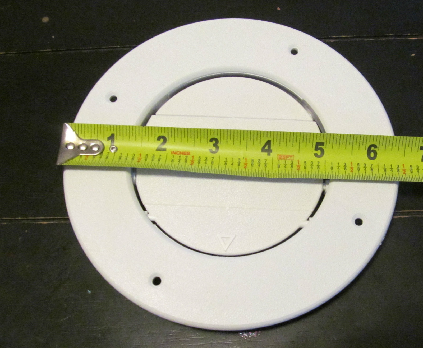 RV Round AC Ceiling Vent - Fully Adjustable - White