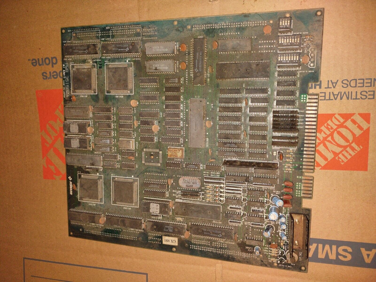konami bottom of ninth arcade pcb working #1