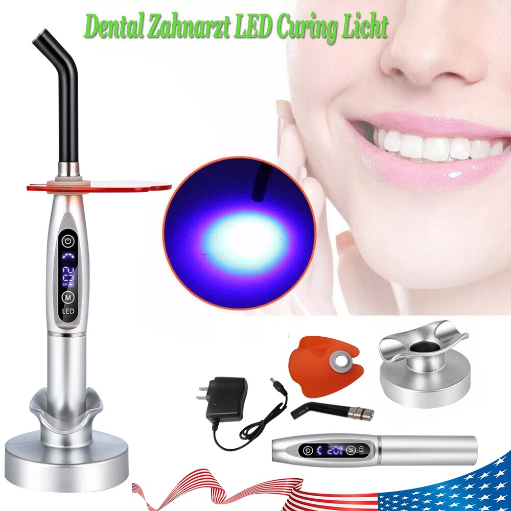 Lots Dental Wireless Cordless LED Cure Curing Light Lamp 2000mw 5W Tool Resin