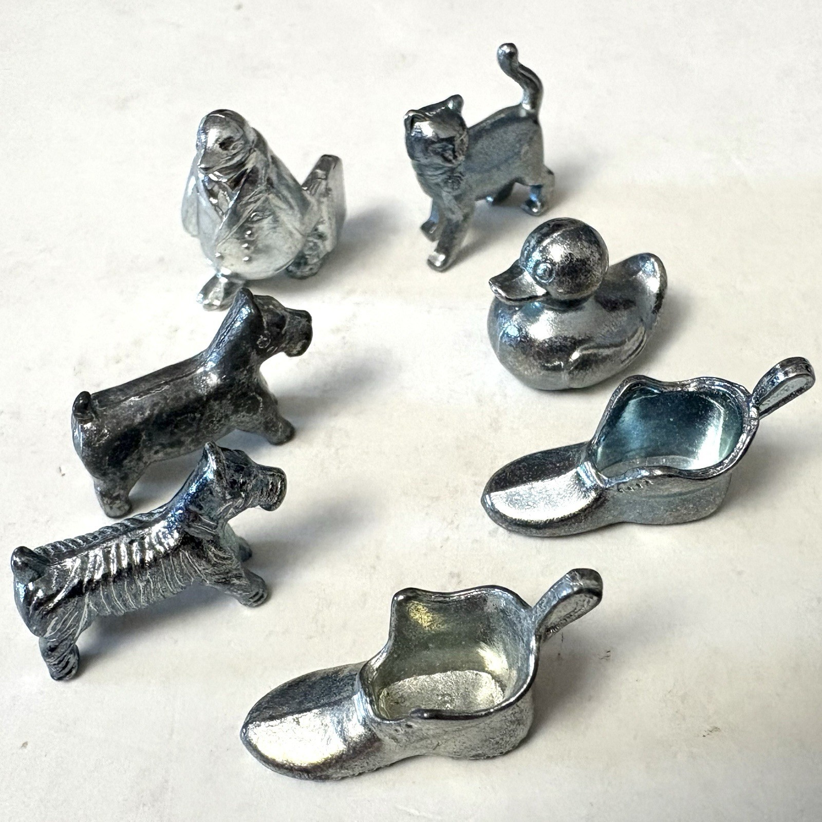 Lot Of 7 Monopoly Game Pieces Pre Owned Excellent Condition