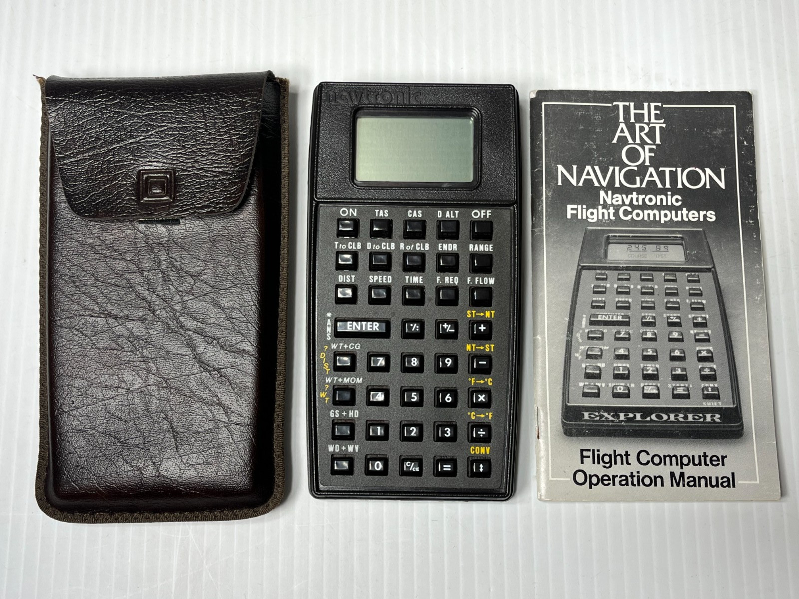 Navtronic Navigator Flight Computer Vintage Aviation w/ Manual + Case Guaranteed